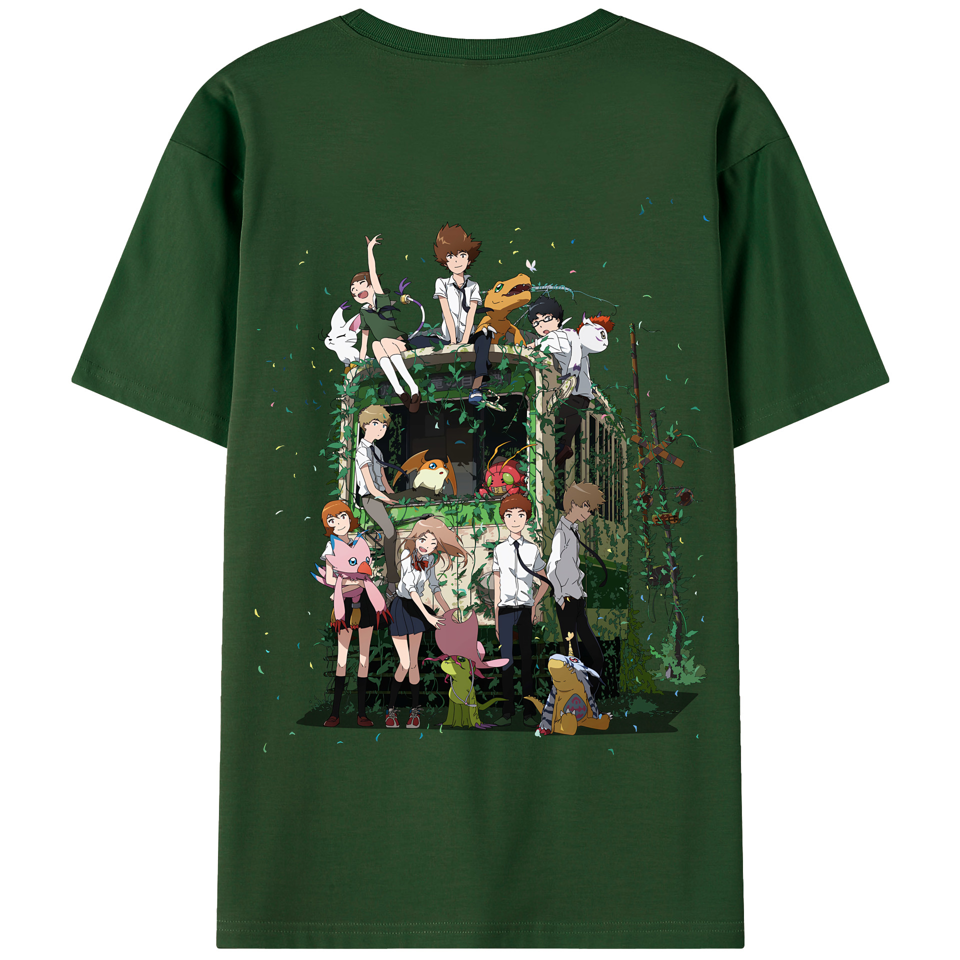 （画像用） Digimon デジタルモンスター/デジモン 綿100％半袖Tシャツ（背面プリント）